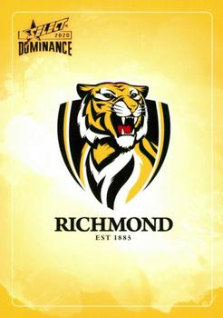 2020 Select Dominance #158 Richmond Tigers Front
